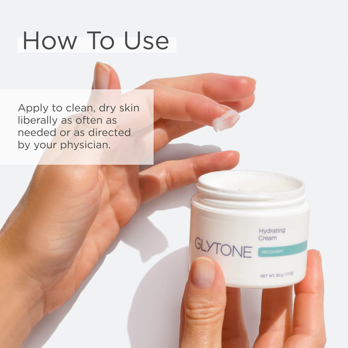 Glytone Hydrating Cream ingredients highlight glycerin and sorbitol for moisture balance.