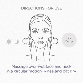Glycerin in Glytone Mild Cream Cleanser demonstrating skin hydration after cleansing