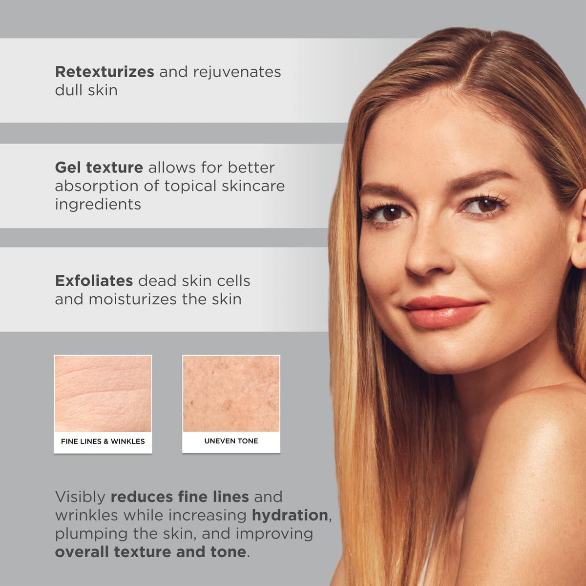 Glytone Rejuvenating Mini Peel Gel used in a facial routine