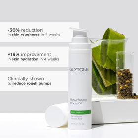 Glytone Resurfacing Body Oil fragrance-free formula for sensitive skin