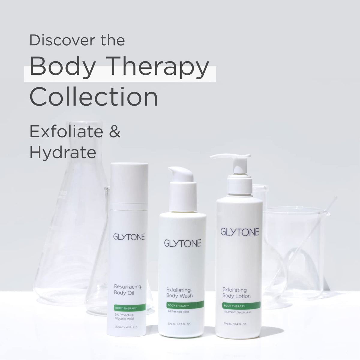 Glytone Resurfacing Body Oil travel-size bottle for daily routine