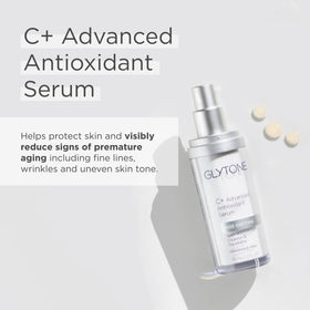 Glytone Vitamin C Serum dropper enables precise, mess-free application