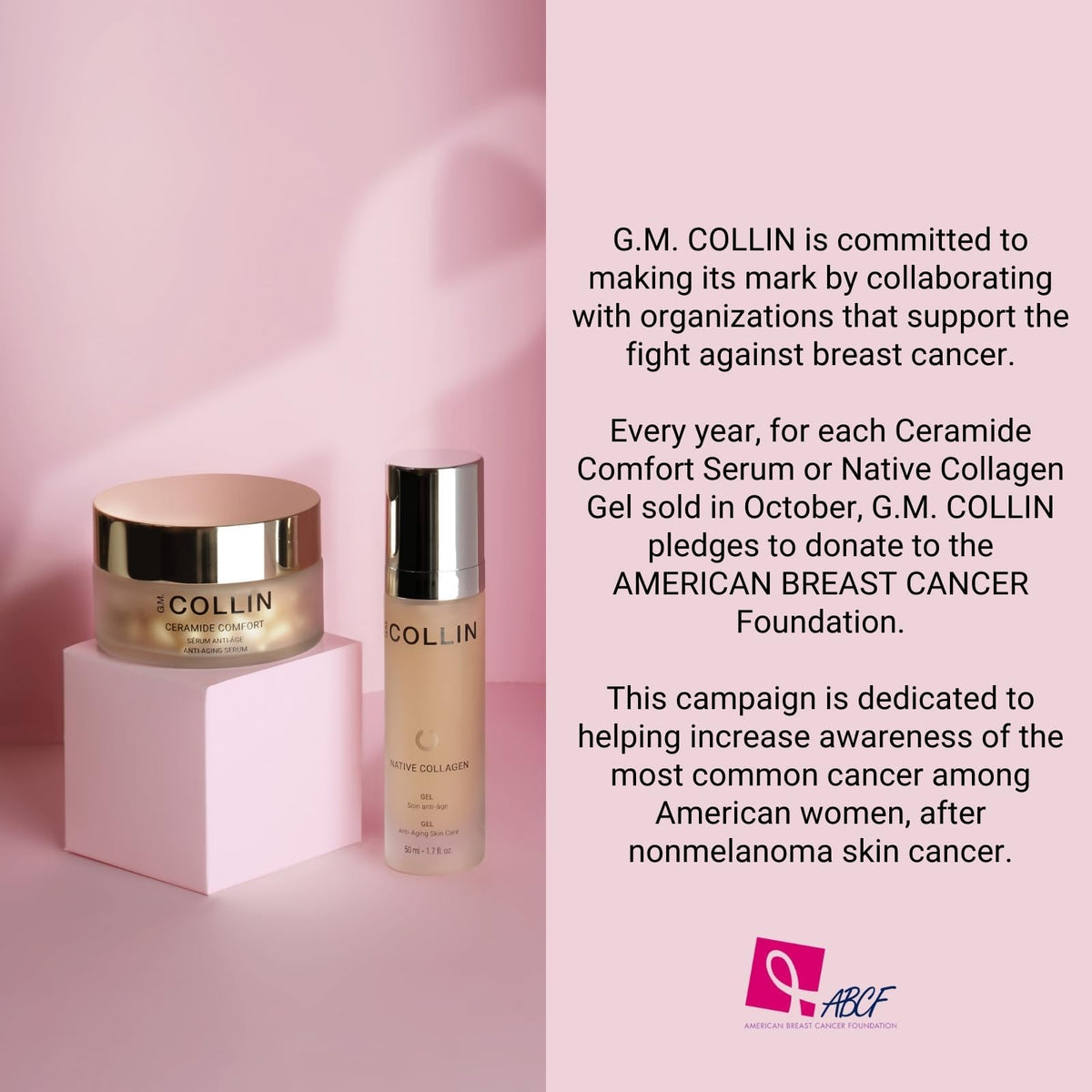G.M. COLLIN Ceramide Comfort Serum applied on clean skin for hydrated glow