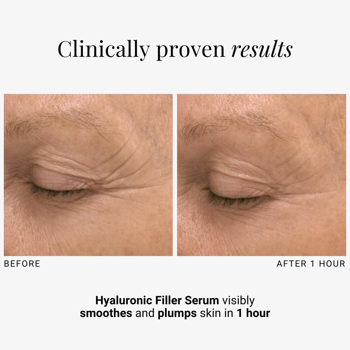 G.M. COLLIN Hyaluronic Filler Serum ingredients label reveals hydration-focused formula.