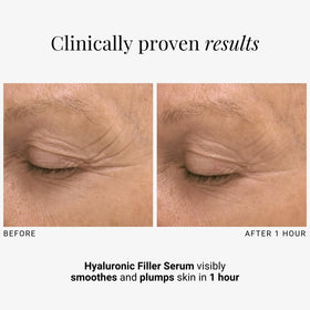 G.M. COLLIN Hyaluronic Filler Serum ingredients label reveals hydration-focused formula.