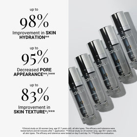 Routine setting features G.M. COLLIN Hyaluronic Filler Serum for a refreshed complexion.