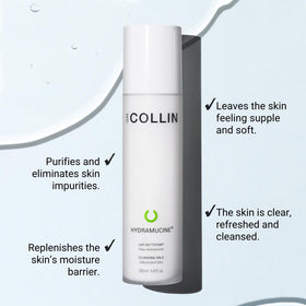 G.M. COLLIN Hydramucine cleansing milk eye makeup removal demonstrates efficient cleansing without irritation