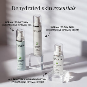 Cream being massaged onto the cheek to show smooth absorption and hydration