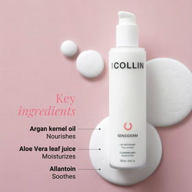 G.M. COLLIN Sensiderm Cleansing Milk argan oil detail highlights comfort during cleansing