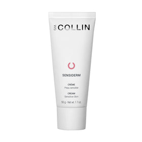 G.M. COLLIN Sensiderm Cream jar demonstrates silky texture for sensitive skin.