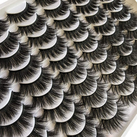 GMAGICTOBO handmade synthetic eyelashes with soft cotton band