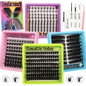 Gmagictobo varieties of lash clusters for cat-eye and manga styles.