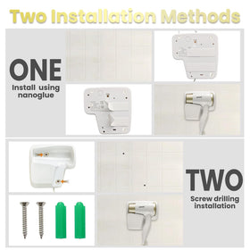 GMDQ compact design fits bathrooms with limited counter space and mirrors