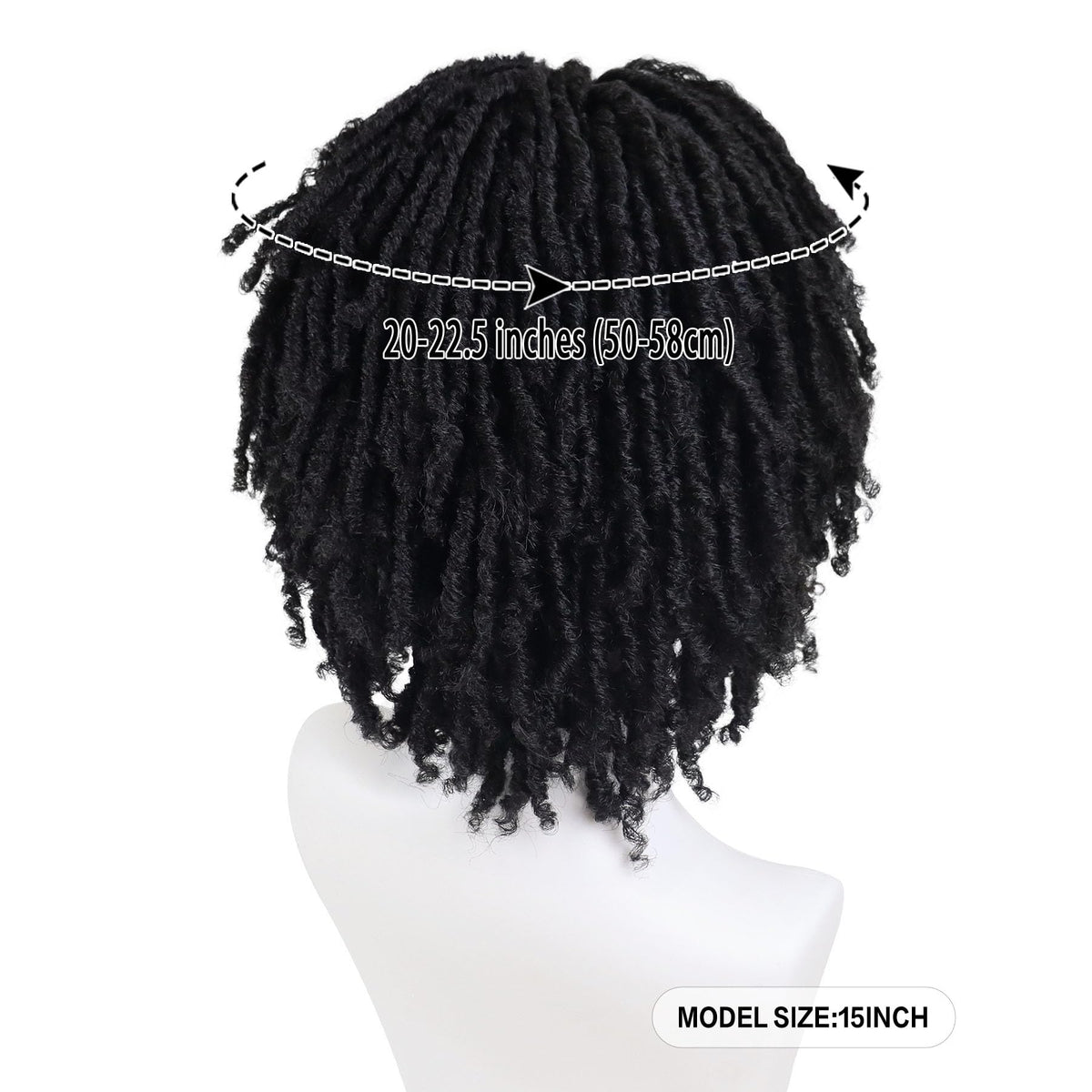 GNIMEGIL dreadlock wig with front cornrows creates natural hairline