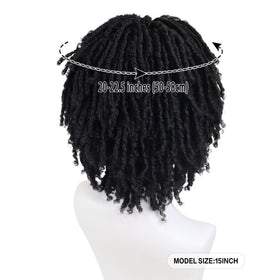 GNIMEGIL dreadlock wig with front cornrows creates natural hairline