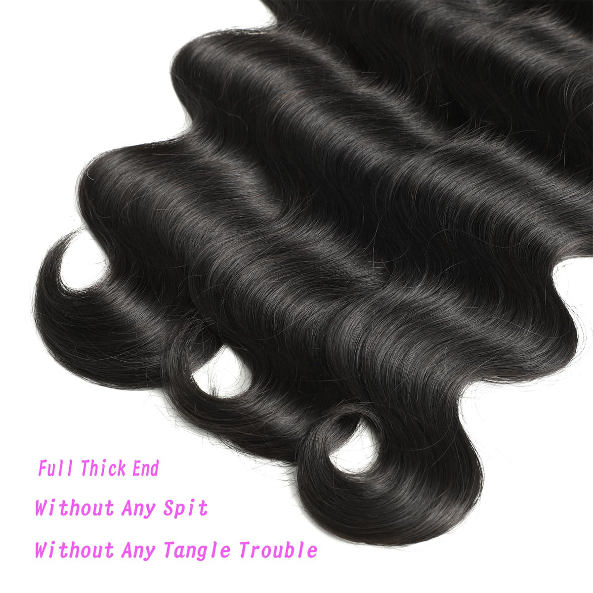 GNVO 12A body wave bundles 24 inches, silky texture for elegant drape