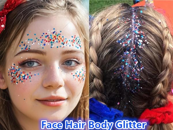 Go Ho glitter closeup shows holographic sequin texture