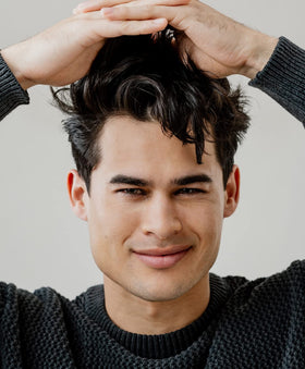 GO247 Daily Shampoo after-use, hair feels refreshed