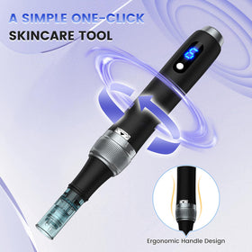 Goanpebl derma roller pen compact design, easy portability for travel.