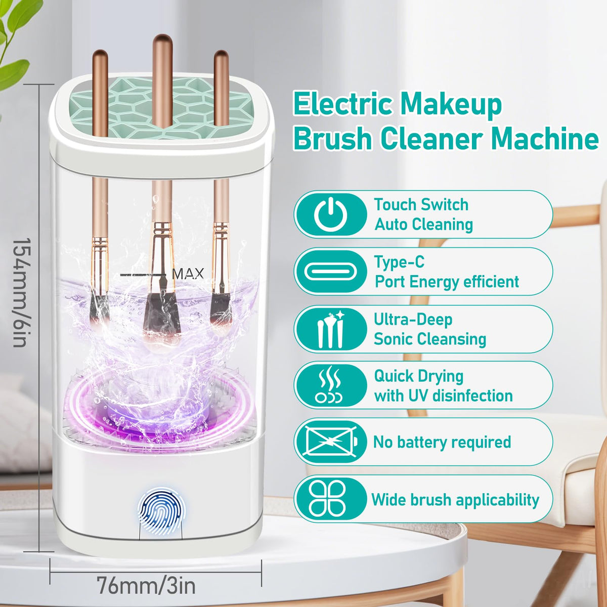 Goanpebl rapid-cleaning brush machine delivering thorough residue removal.
