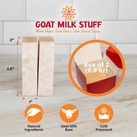 Goat Milk Stuff creamy-lather close-up showing soothing cleansing