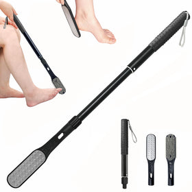 Gobiteli foot scrubber with extended handle for easy reach and thorough cleaning.