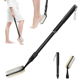 Gobiteli Foot Scrubber with pumice stone and bristles for gentle dead skin removal.