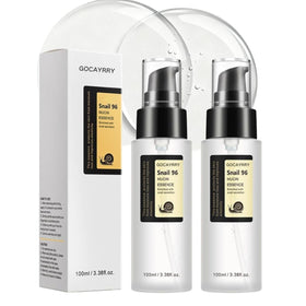 GOCAYRRY Advanced Snail Mucin 96% bottle closeup showing premium repair serum.