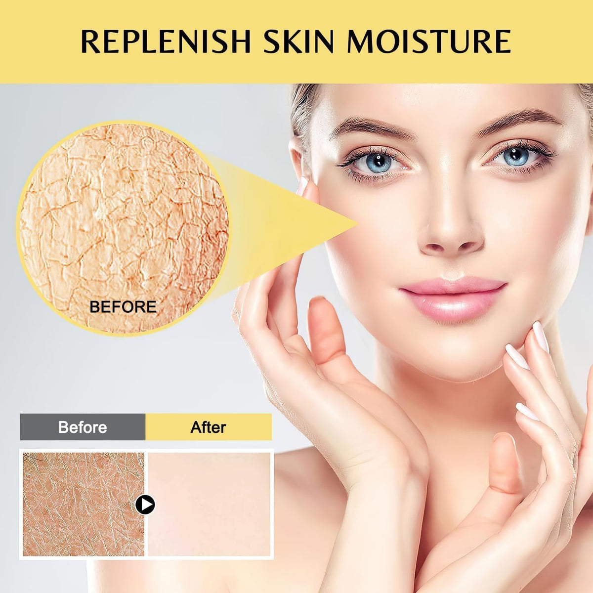 GOCAYRRY Anti-aging serum pump demonstrates easy daily skincare application.
