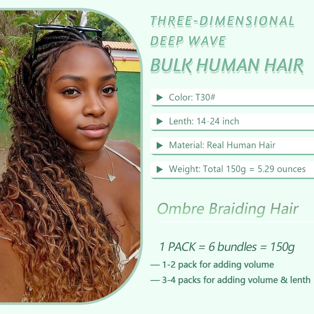 Goday Boho Braiding 6 bundles close-up shows premium weight and fullness.