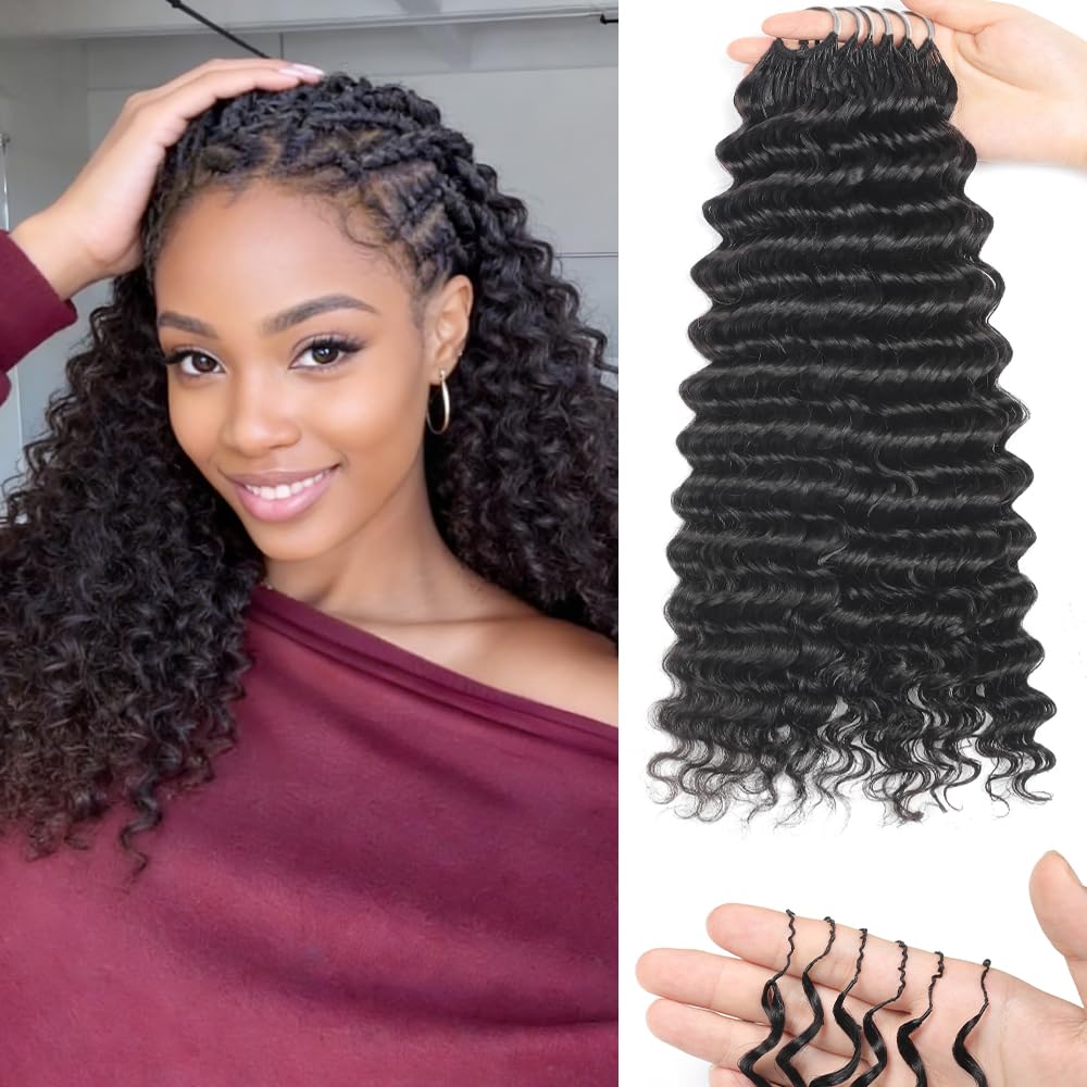Goday human crochet hair 16 inch pack for added length and volume.