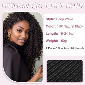 Goday invisible thread design enhances natural-looking crochet integration.