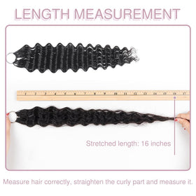 Goday natural black color blends seamlessly with your own hair.