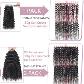 Goday pre-separated 120 strands simplify even, full-head styling.