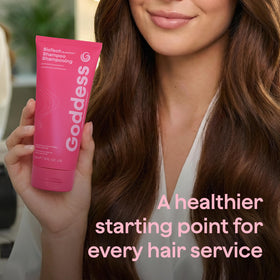 Biotech Restorative Shampoo on color-treated hair illustration