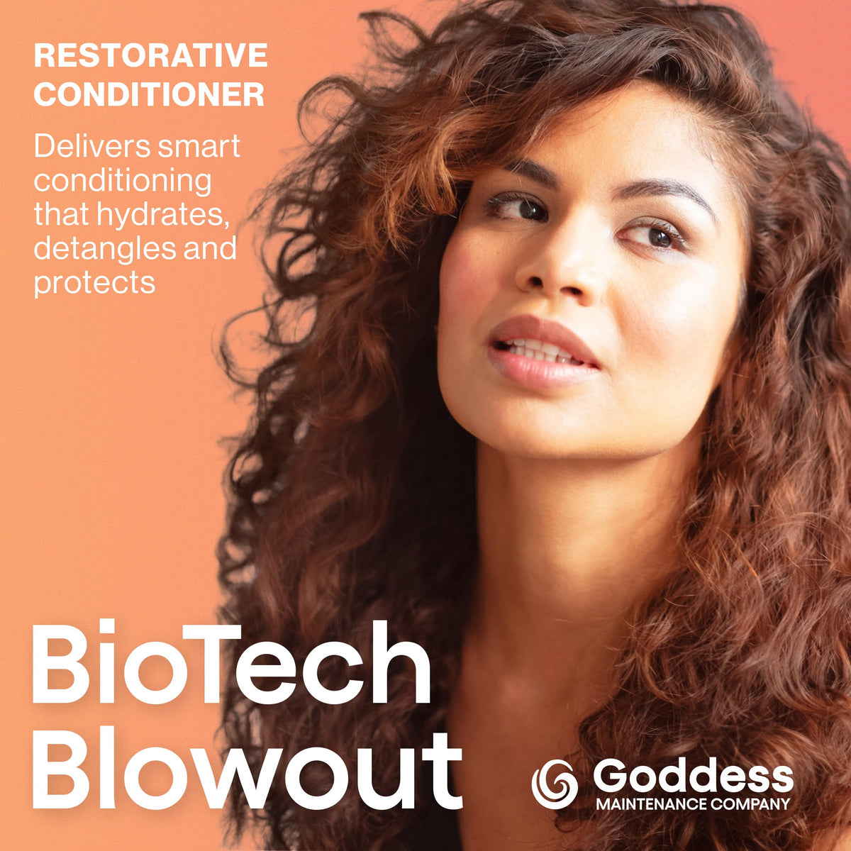 Goddess Maintenance BioTech Restorative Conditioner pump dispensing evenly for easy use.