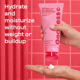 Goddess Maintenance BioTech Restorative Conditioner vegan and sulfate-free labeling.
