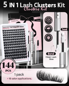 Goddvenus 10-18mm wispy lashes for customizable cat-eye or doll-eye looks.