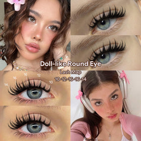 Goddvenus Bunny C-Curl wispy design lifts lashes for a wide-eye effect.