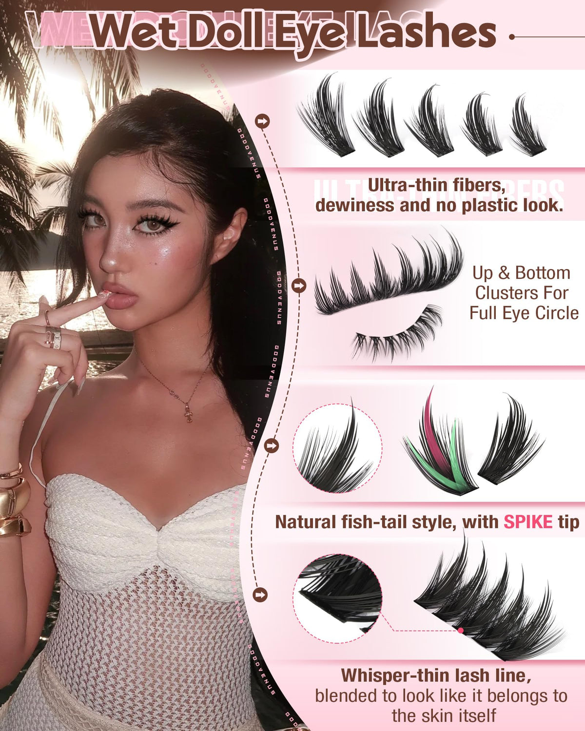 Goddvenus precision tweezer set for easy, accurate cluster placement.