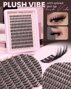 Goddvenus lash map guide showing 10–16 mm cluster placement
