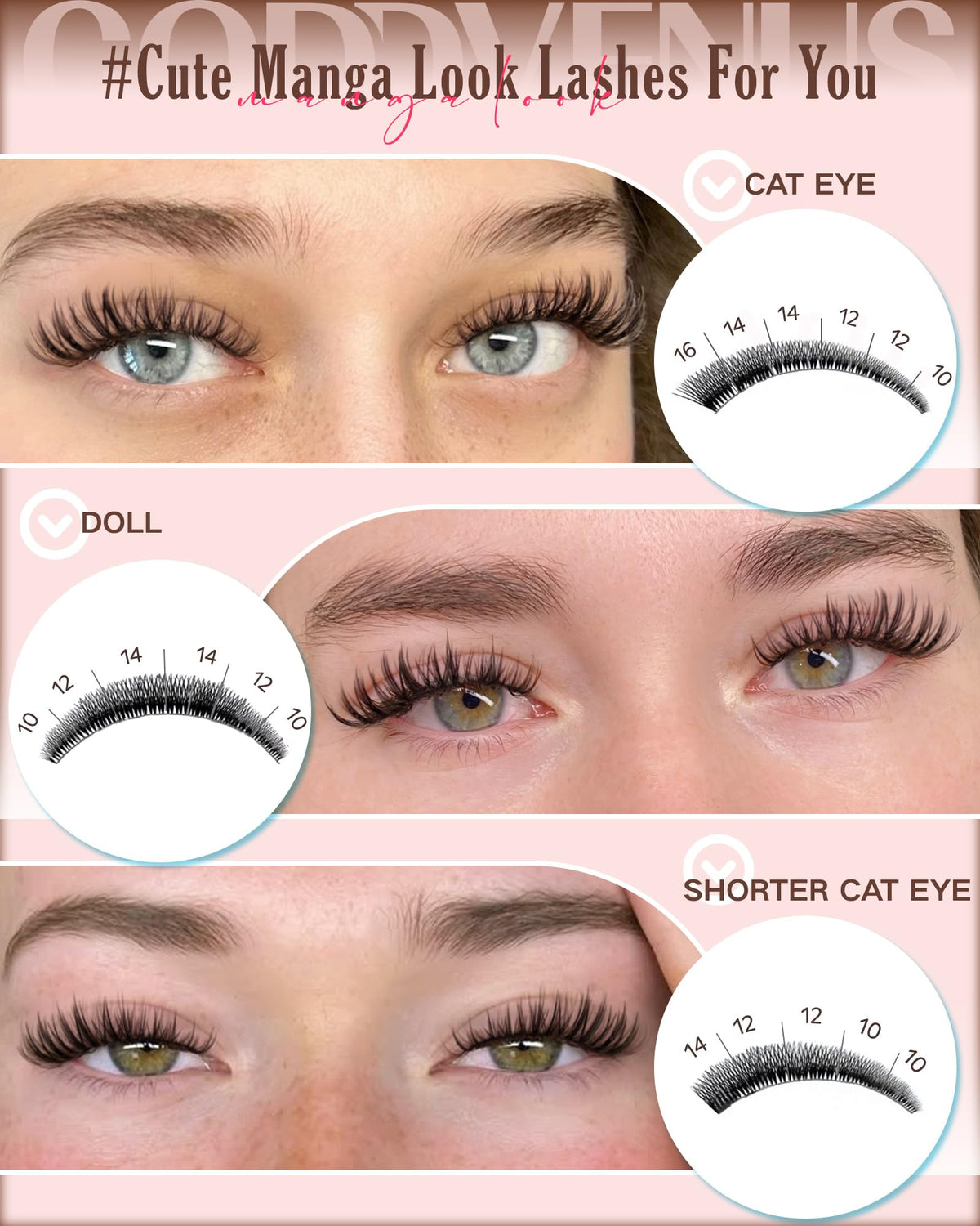 Goddvenus soft fiber lashes feel light and natural
