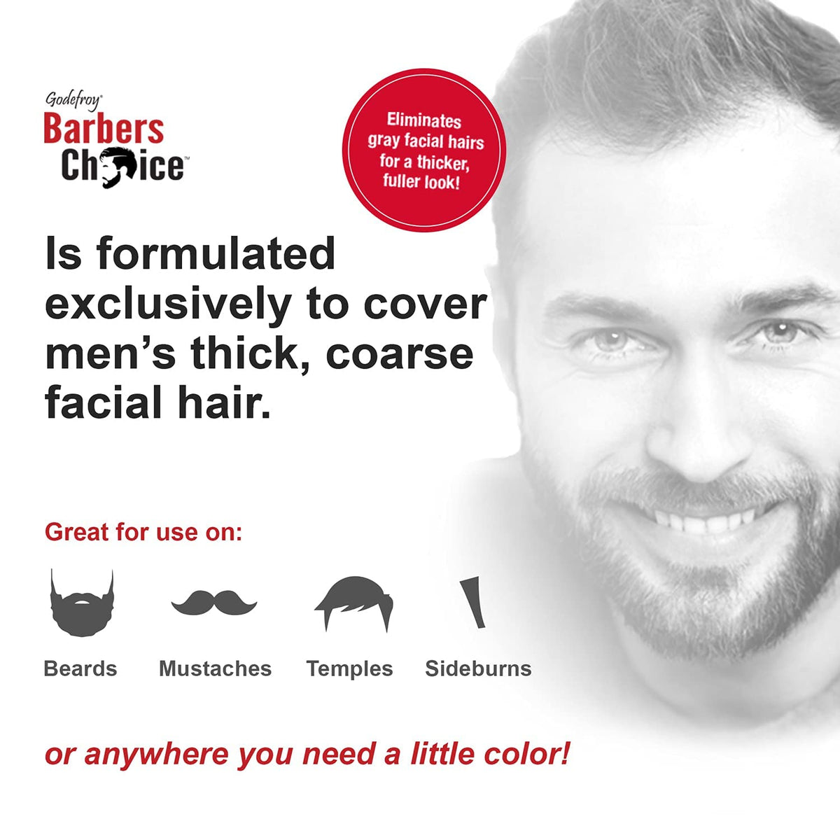 Godefroy Barbers Choice at-home dye application.