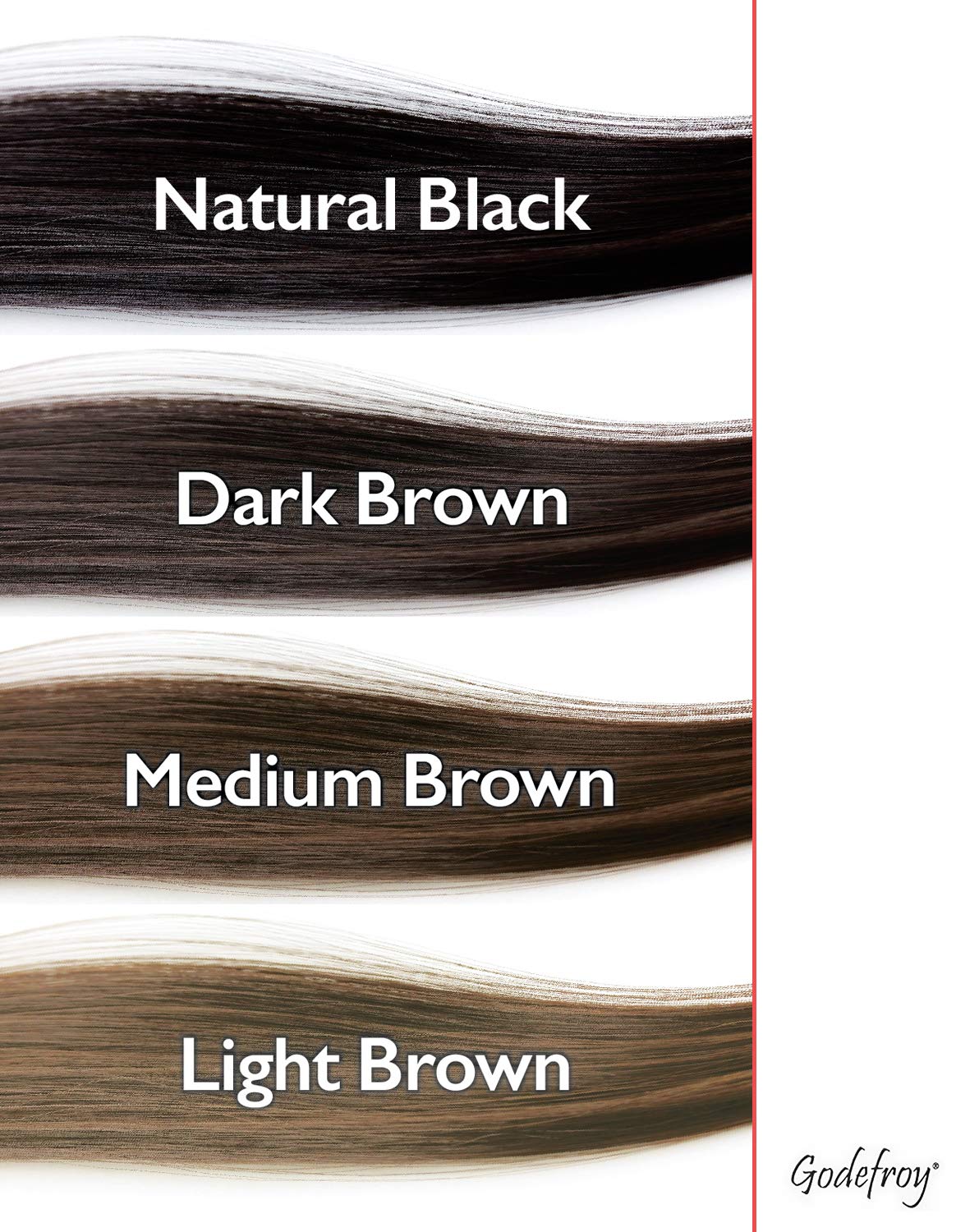 Godefroy light brown kit showing six-week temporary color option