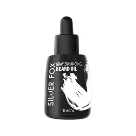 Godefroy Silver Fox bottle front shows oil for gray hair brightness