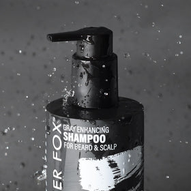 Godefroy Silver Fox Shampoo lather demonstrates brassy tone reduction potential.