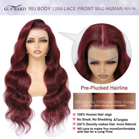 GOFWARD Brazilian virgin hair wig with 200% density for full style