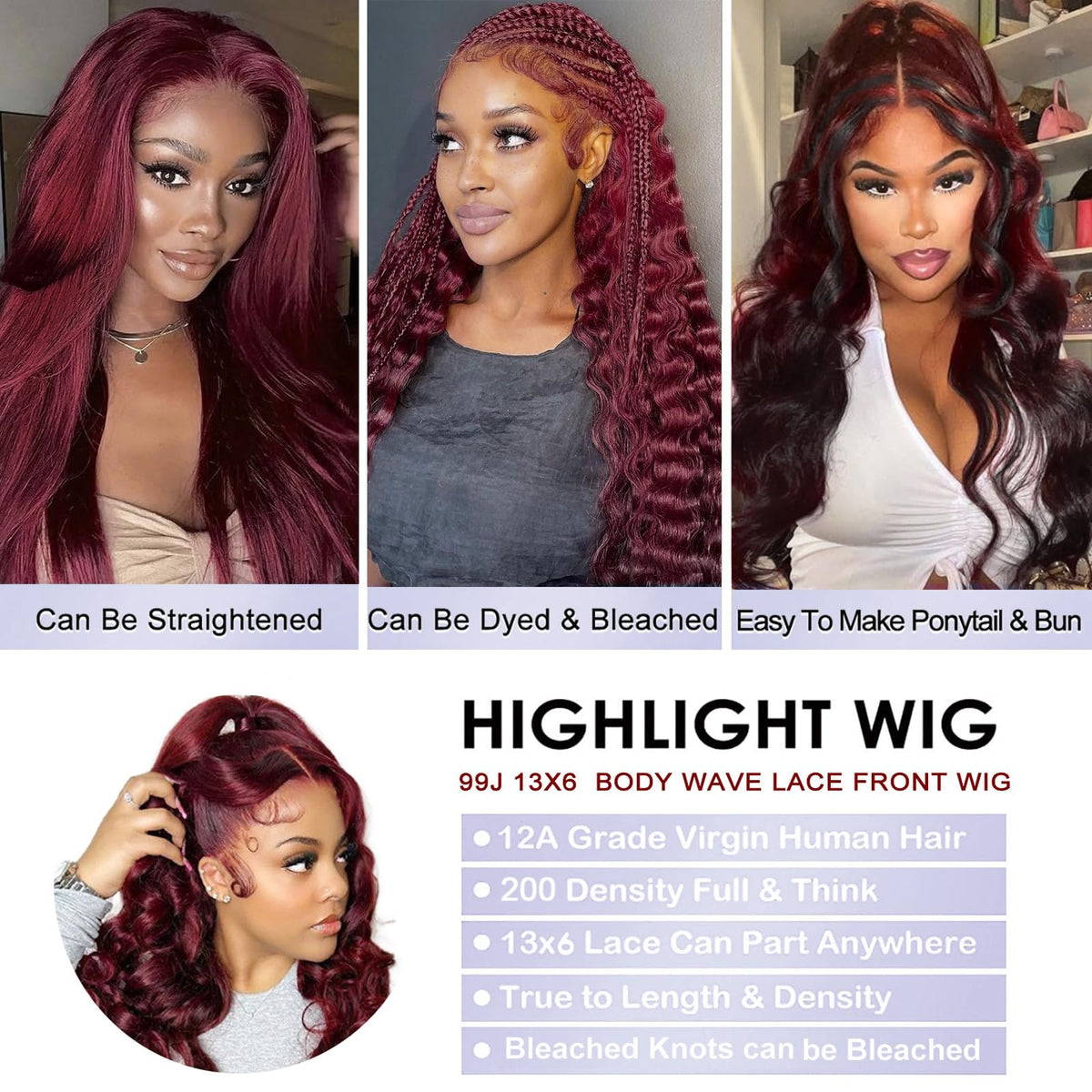 GOFWARD HD transparent 13x6 lace front wig for breathable wear