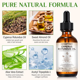 GOGIFTGO Cyperus Oil massage use nourishes and softens skin.