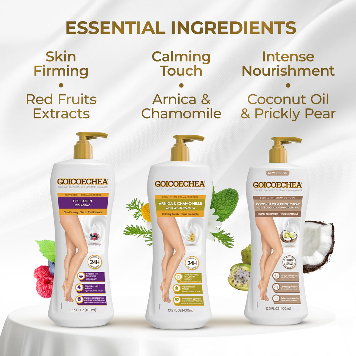 Goicoechea varicose veins care on legs; hydration supports smoother look